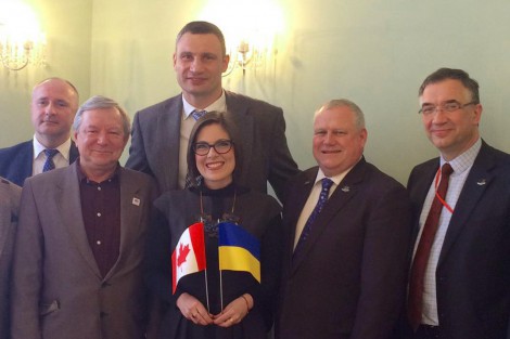 Clark Somerville, the President of the Federation of Canadian Municipalities, and Vitali Klitschko, the Head of Association of Ukrainian Cities, held a meeting to discuss the prospects for cooperation